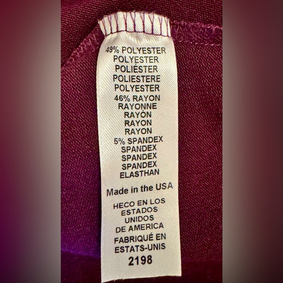 MICHAEL STARS Size L EUC Lightweight Knit in Eggplant - Picture 5 of 6